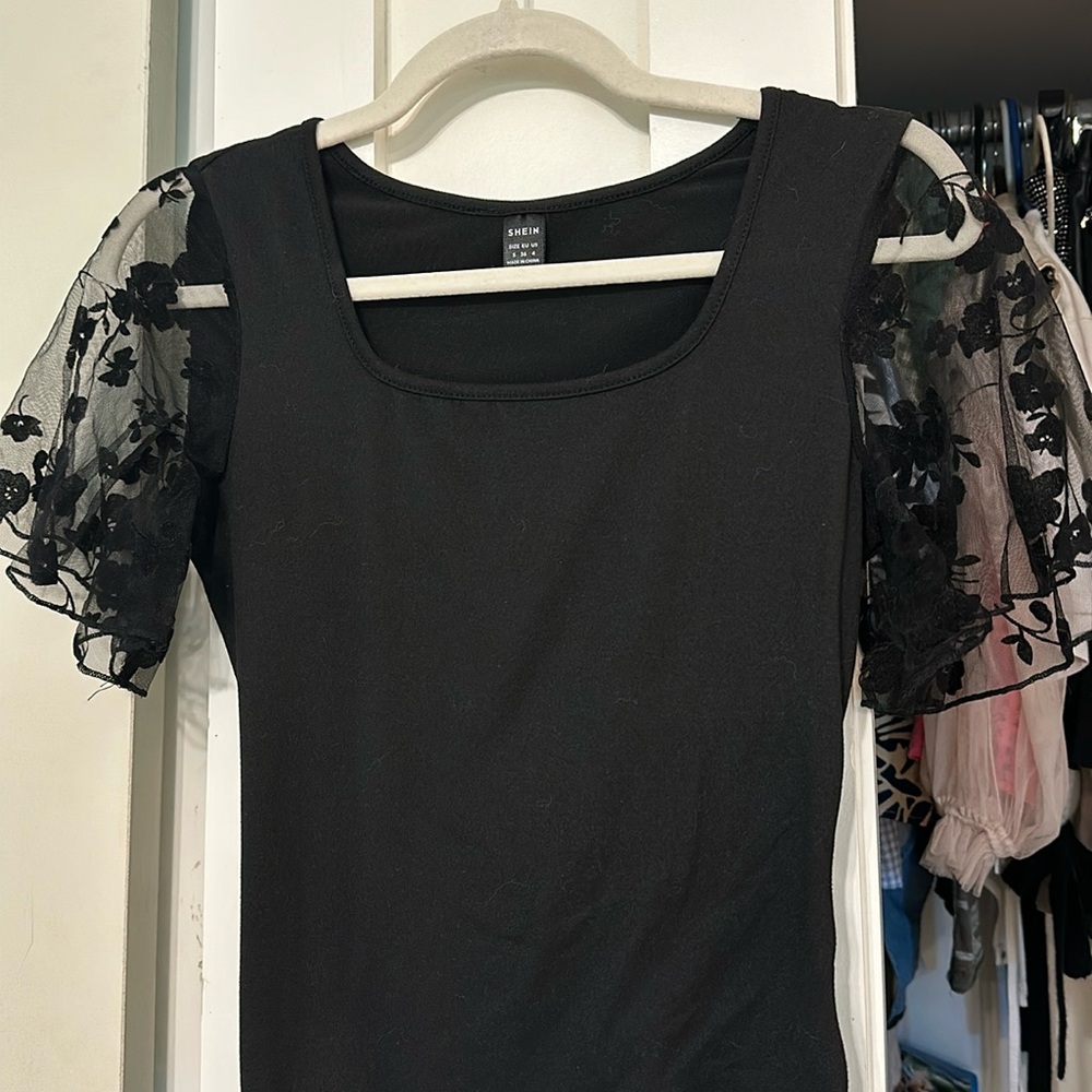 Black SHEIN body suit